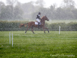 The hailstones belted down!